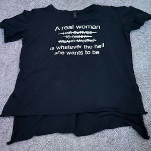 a real women t-shirt